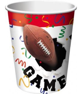 Football 9oz Paper Cups (8ct)