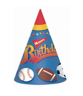 Sports 'Little Champs' Cone Hats (8ct)