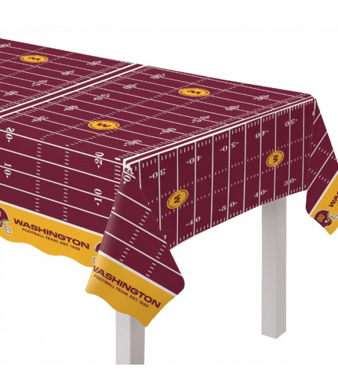 WinCraft Washington Commanders Logo Tablecloth and Square Table Cover  Overlay