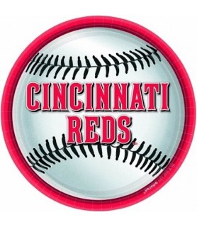 MLB Cincinnati Reds Large Paper Plates (18ct)