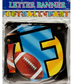 Football Party Letter Banner (1ct)
