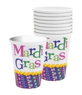 Mardi Gras 9oz Paper Cups (8ct)