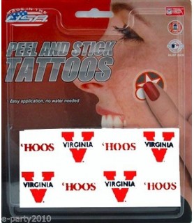Virginia Cavaliers Temporary Tattoos (1 sheet)