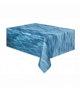 Ocean Waves Plastic Tablecover (1ct)