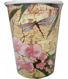 Spring 'Asian Dragonfly' 9oz Paper Cups (8ct)