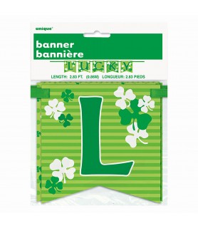 St. Patrick's Day 'Lucky' Paper Letter Banner (1ct)