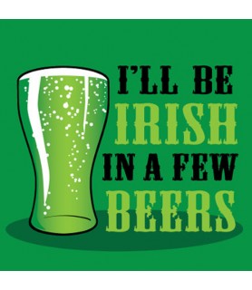 St. Patrick's Day 'In a Few Beers' Small Napkins (18ct)