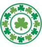 St. Patrick's Day 'Lucky Shamrocks' Small Paper Plates (8ct)