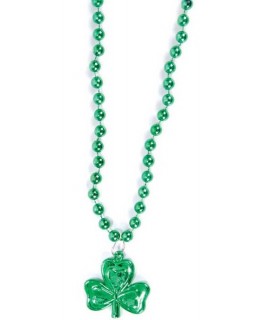 St. Patrick's Day Shamrock Bead Necklace (1ct)
