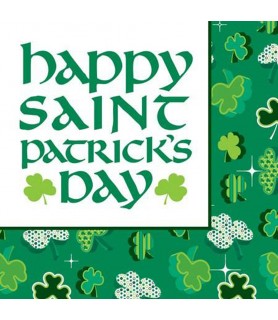 St. Patrick's Day 'Shamrock Party' Lunch Napkins (18ct)