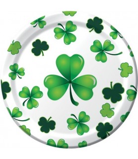 St. Patrick's Day 'Clover Crazy' Small Paper Plates (8ct)