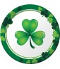 St. Patrick's Day 'Clover Crazy' Large Paper Plates (8ct)