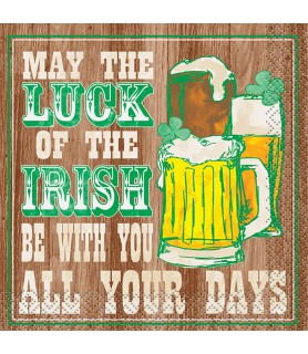 St. Patrick's Day 'Luck Of The Irish' Small Napkins (16ct)
