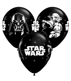 Star Wars Black Latex Balloons (6ct)