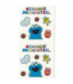 Sesame Street Cookie Monster Stickers (2 sheets)