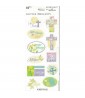 Easter Glitter Hallmark Stickers (4 sheets)