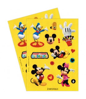 Mickey Mouse Fuzzy Stickers (2 sheets)