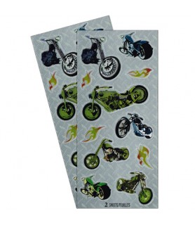 Chopper Motorcycle Foil Stickers (2 sheets)