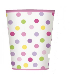 Baby Girl Stork 9oz Paper Cups (8ct)