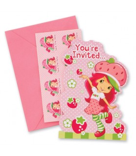 Strawberry Shortcake Invitation Set w/ Envelopes (8ct)