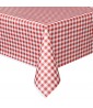 Summer 'Red Gingham' Plastic Tablecover Unique (1ct)