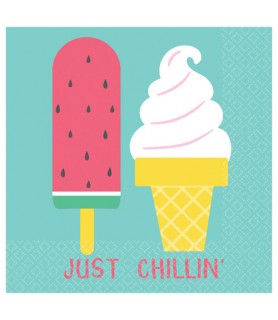 Summer 'Just Chillin' Small Napkins (16ct)