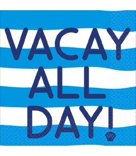 Summer 'Vacay All Day' Small Napkins (16ct)