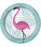 Summer 'Pink Flamingo' Small Paper Plates (8ct)