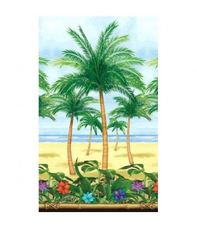 Hawaiian Luau Palm Tree Plastic Room Roll (1ct)