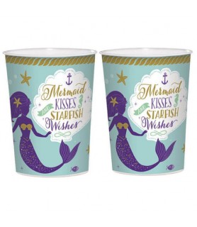 Mermaid 'Mermaid Wishes' Reusable Keepsake Cups (2ct)