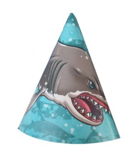 Summer Shark Cone Hats (8ct)