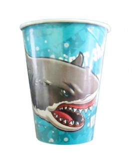 Summer Shark 9oz Paper Cups (8ct)