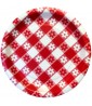 Summer 'Red Gingham' Small Paper Plates (8ct)