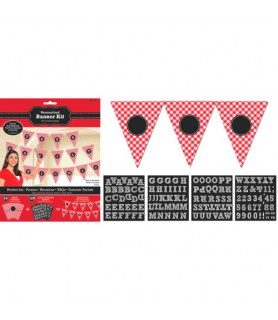 Summer 'Picnic Party' Customizable Pennant Banner Kit (1ct)