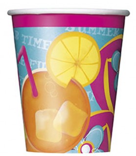 Pool Party 9oz Paper Cups (8ct)