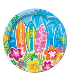 Luau 'Hula Beach Party' Small Paper Plates (8ct)