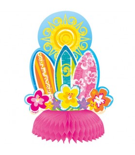 Luau 'Hula Beach Party' Honeycomb Decorations (4ct)