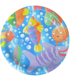 Summer 'Catch of the Day' Small Paper Plates (8ct)