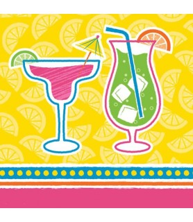Adult Birthday 'Cocktail Time' Lunch Napkins (16ct)