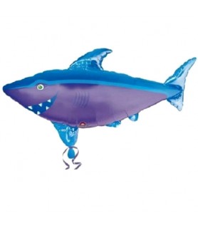 Shark Supershape Foil Mylar Balloon (1ct)
