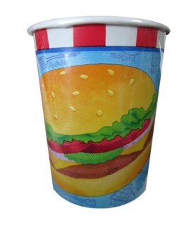 Barbecue 'Mixed Grill' 9oz Paper Cups (8ct)