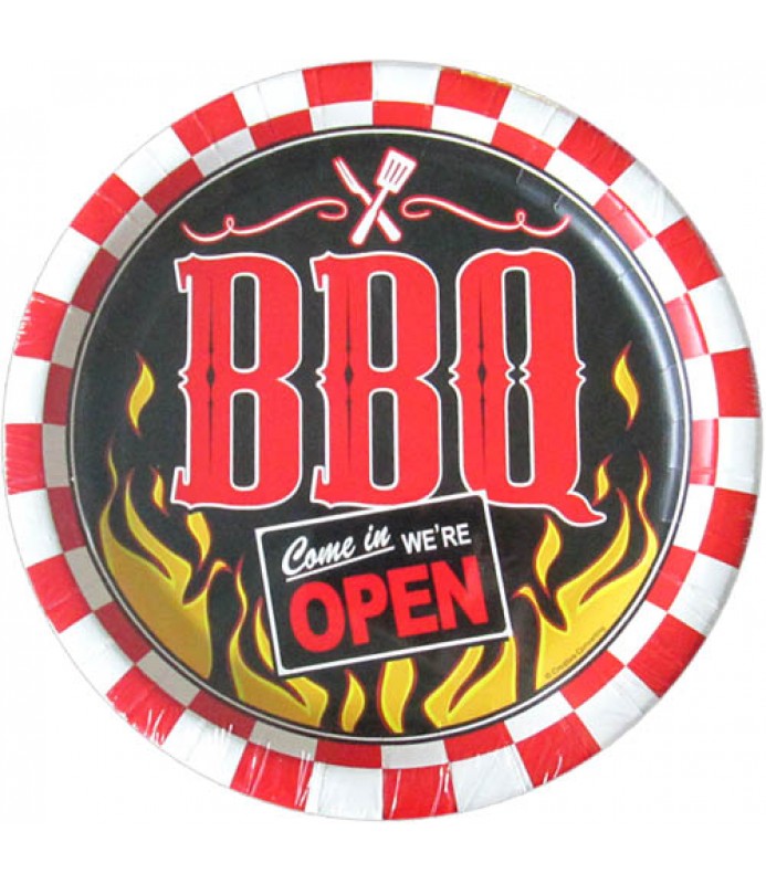 Barbecue Cookout Large Paper Plates (8ct) 