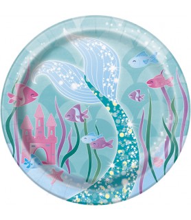 Mermaid Small Paper Plates (8ct)