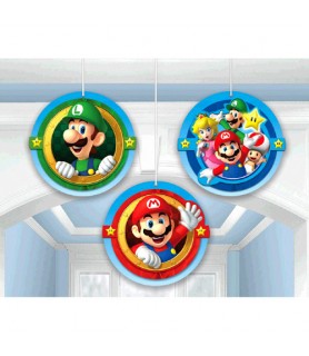 Super Mario Honeycomb Decorations (3pc)