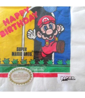 Super Mario Bros. Vintage 1989 Small Napkins (16ct)