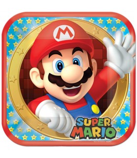 Super Mario Large Paper Plates (8ct)