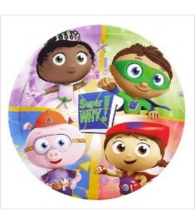 Super Why Large Paper Plates (8ct)