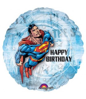 Superman 'Happy Birthday' Foil Mylar Balloon (1ct)