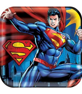 Superman Large Paper Plates (8ct)