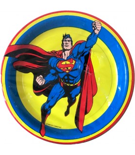 Superman Vintage 1993 Large Paper Plates (8ct)